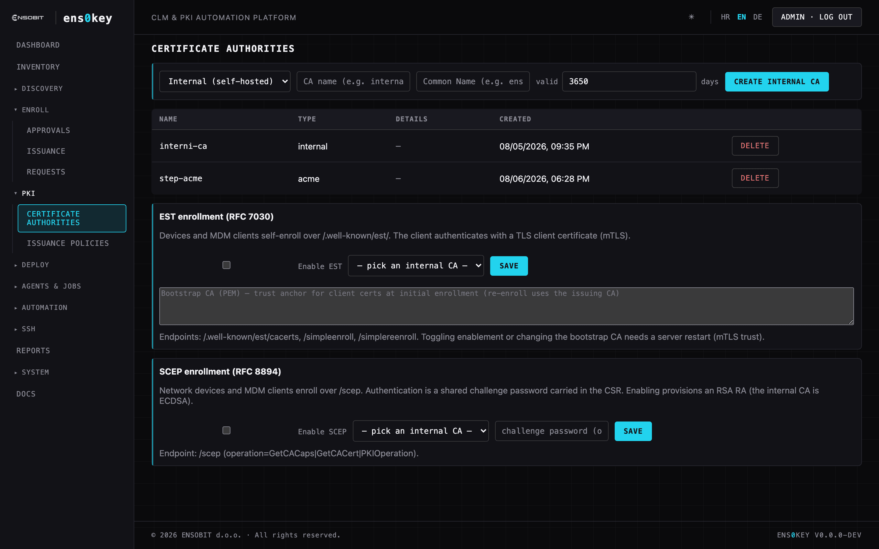 Certificate authorities: your CAs behind one gateway